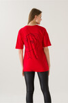 Kadın Come Find Kırmızı Baskılı T-Shirt 21014