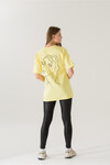 Kadın Come Find Sarı Baskılı T-Shirt 21014