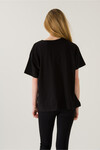 Kadın Love More Siyah Baskılı T-Shirt 21010