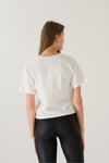 Kadın Summer Day Beyaz Baskılı T-Shirt 21009